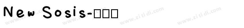 New Sosis字体转换